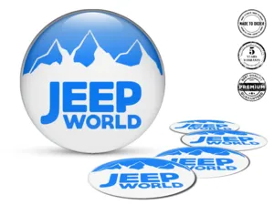 Jeep Adesivo Silicone Edizione Emblemi Cerchio Custom